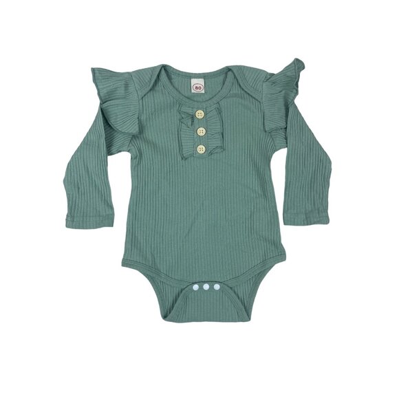 Shenzhen Toddler Girl's Green and Purple 3-Piece Florals Set Sz 3-6M - Picture 11 of 16